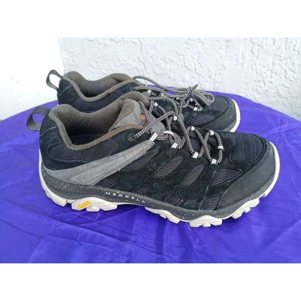 Men's Merrell Moab 3 Hiking Black Outdoors Comfort Sneakers Size 11.5W J036281W